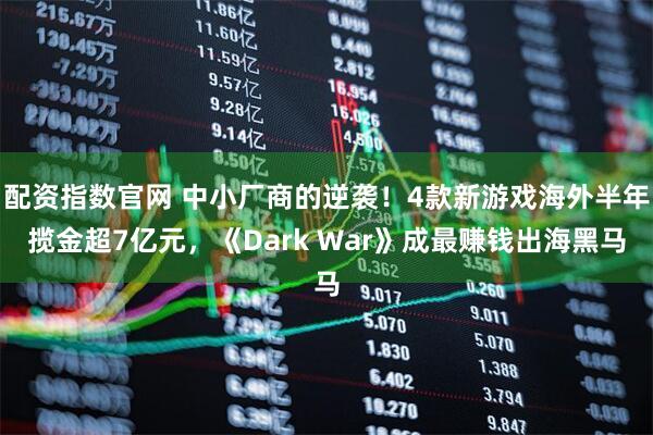 配资指数官网 中小厂商的逆袭！4款新游戏海外半年揽金超7亿元，《Dark War》成最赚钱出海黑马